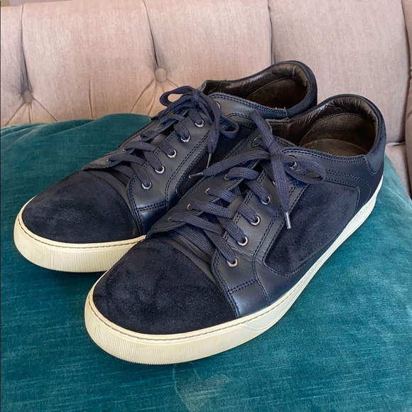 lanvin blue sneakers